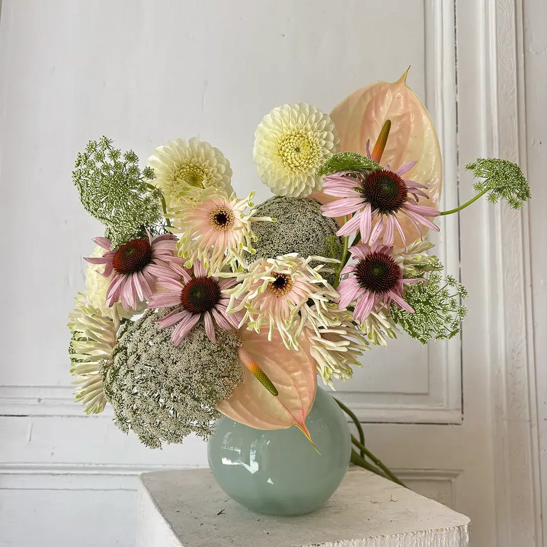 Bouquet de fleurs blanches